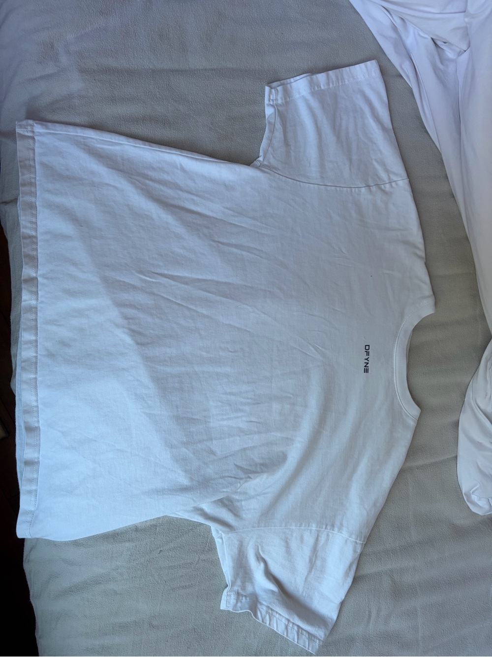 White Revive Boxy Tee dfyne top - Picture 2 of 4